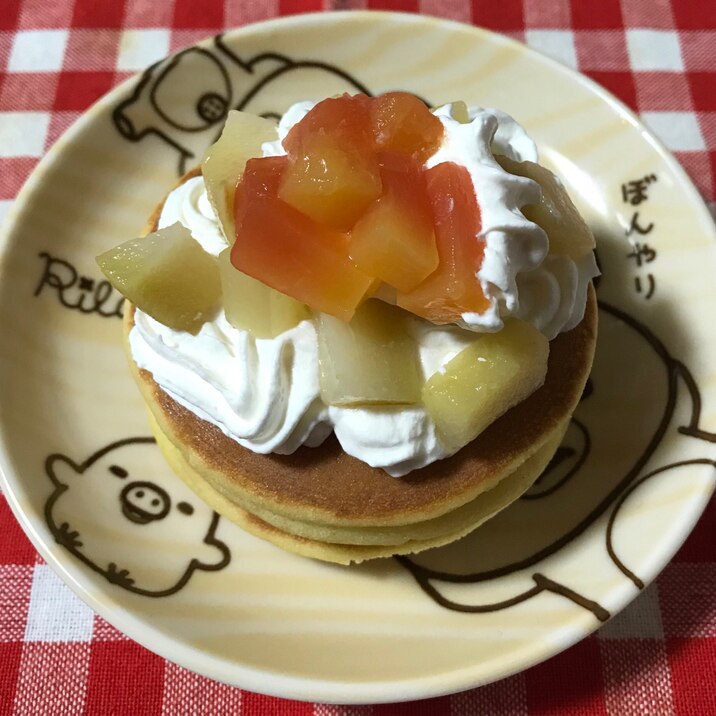 桃と蜂蜜ホイップクリームのパンケーキ レシピ 作り方 By とも 楽天レシピ 桃と蜂蜜ホイップクリームのパンケーキ レシピ 作り方 By とも 楽天レシピ